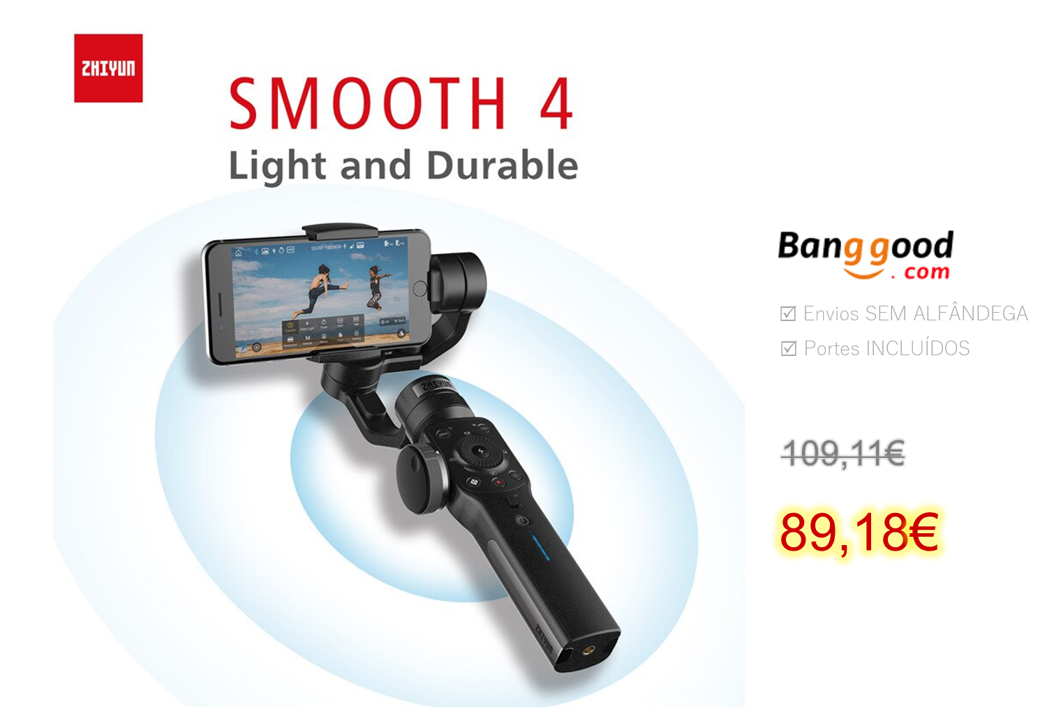 Стабилизатор для телефона zhiyun smooth 4 обзор