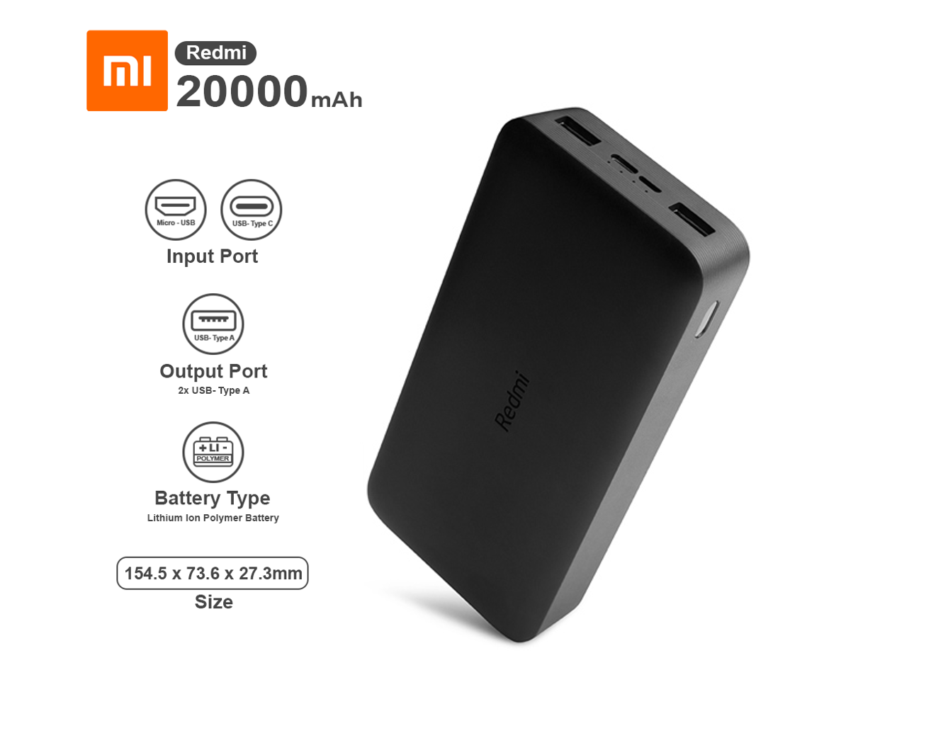 Xiaomi Redmi Power Bank 10000 Купить